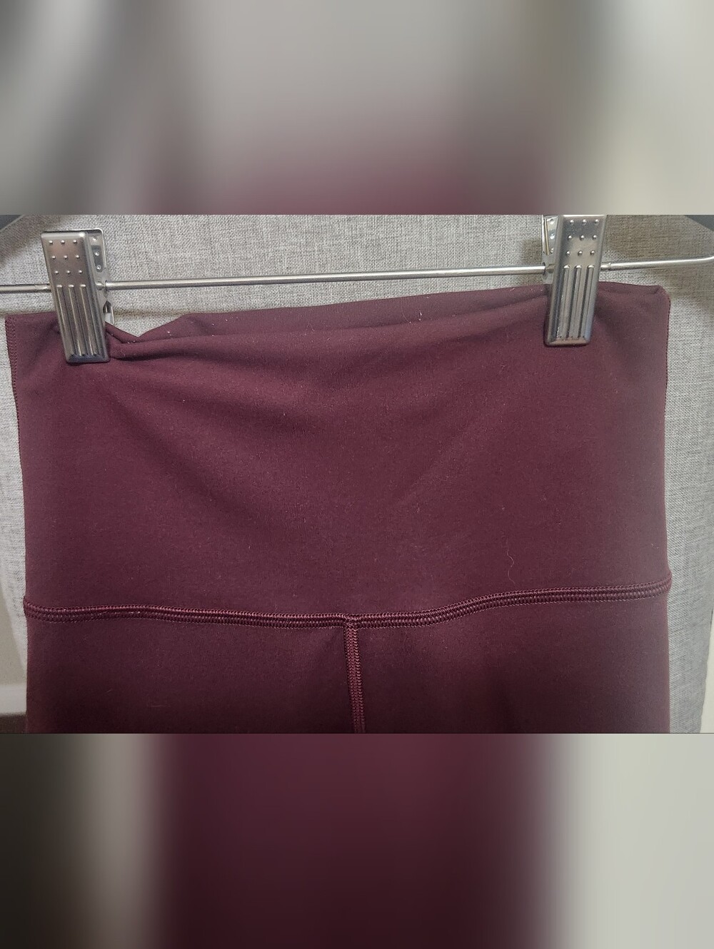 Lululemon Wunder Train High-Rise Crop 23" Maroon Size 2 Excellent Condition - Picture 2 of 5